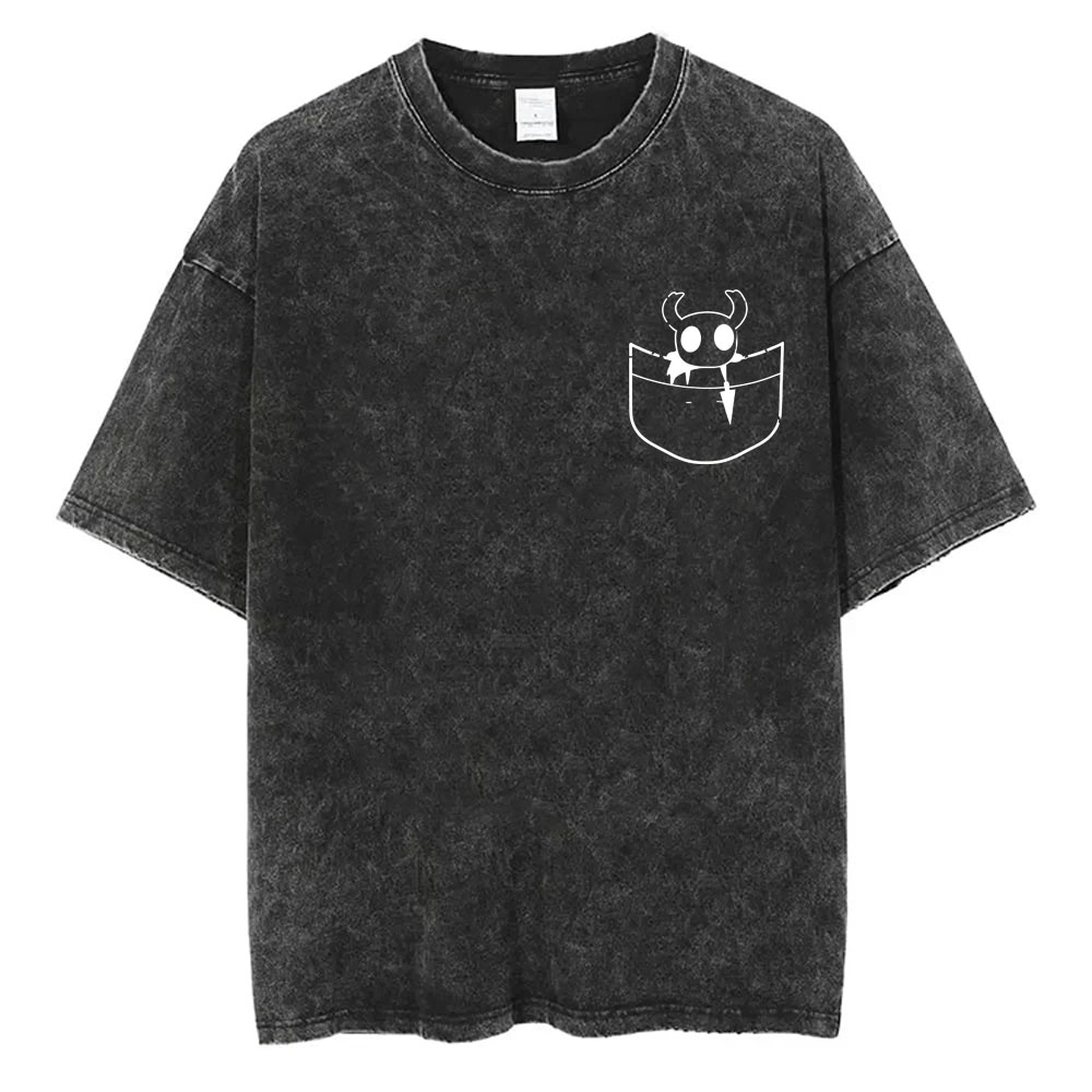 ウォッシュドヴィンテージゲームホロウナイトポケットグラフィッ - Retro Gaming T Shirt のレビューと価格
