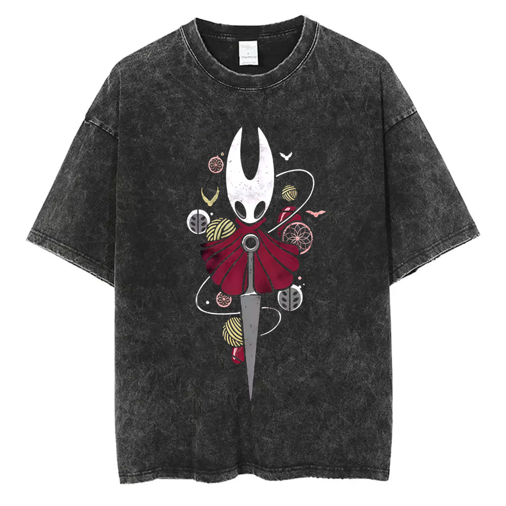 ウォッシュドヴィンテージゲームホロウナイトポケットグラフィッ - Retro Gaming T Shirt のレビューと価格