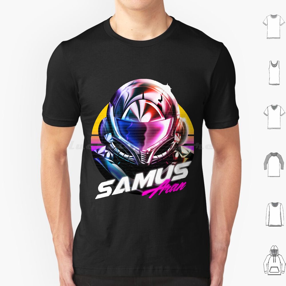 サムス・アラン Tシャツ 6XL コットン製 クールなデザイ - Retro Gaming T Shirt のレビューと価格